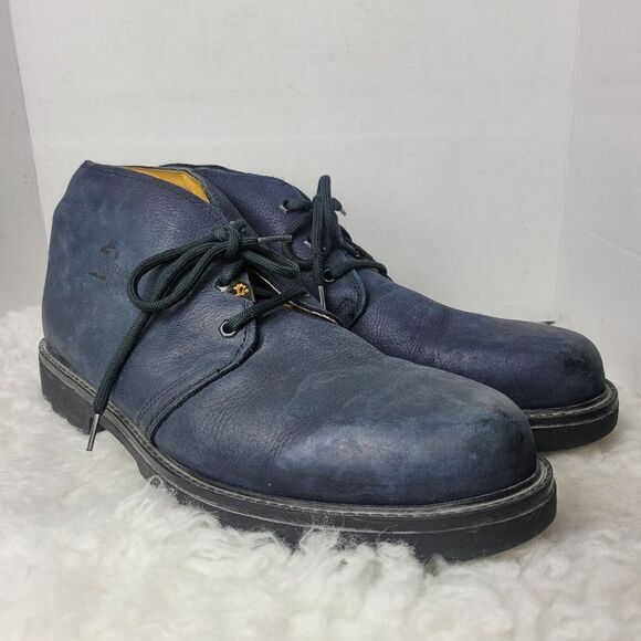 Havana Joe Panama Jack Men\'s Chukka Boots Size 17 EU 52 Blue Navy Leather